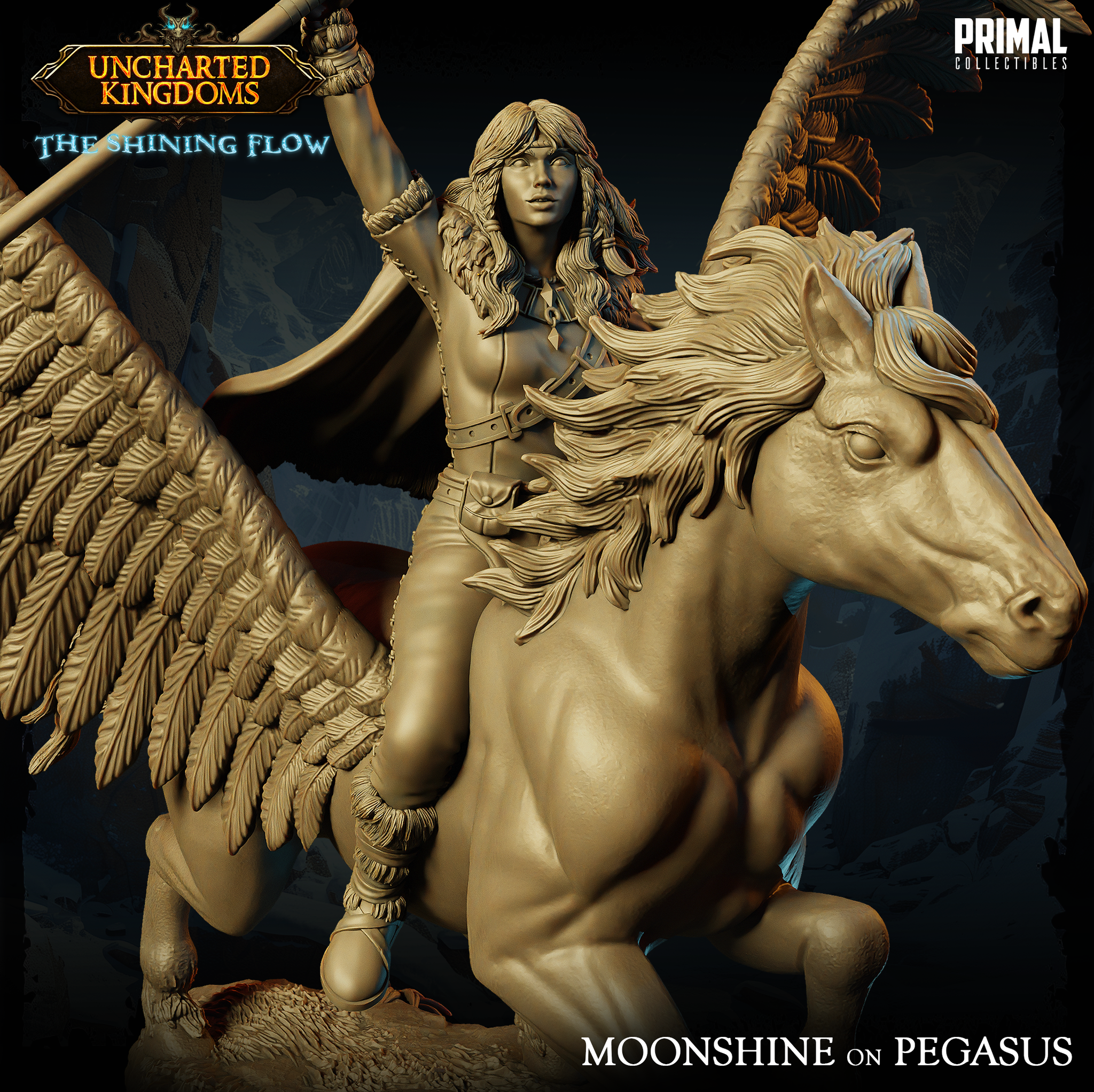 Cleric Pegasus Rider (Moonshine) by Primal Collectibles