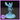 Unpainted blue resin Ice Mephit miniature by Ella's Arcanum Minis — winged demon figure mid-stride with clawed hands raised, spiky ice crown on head, and jagged frost shards rising from the integrated round base. Digital render shown in light blue resin.