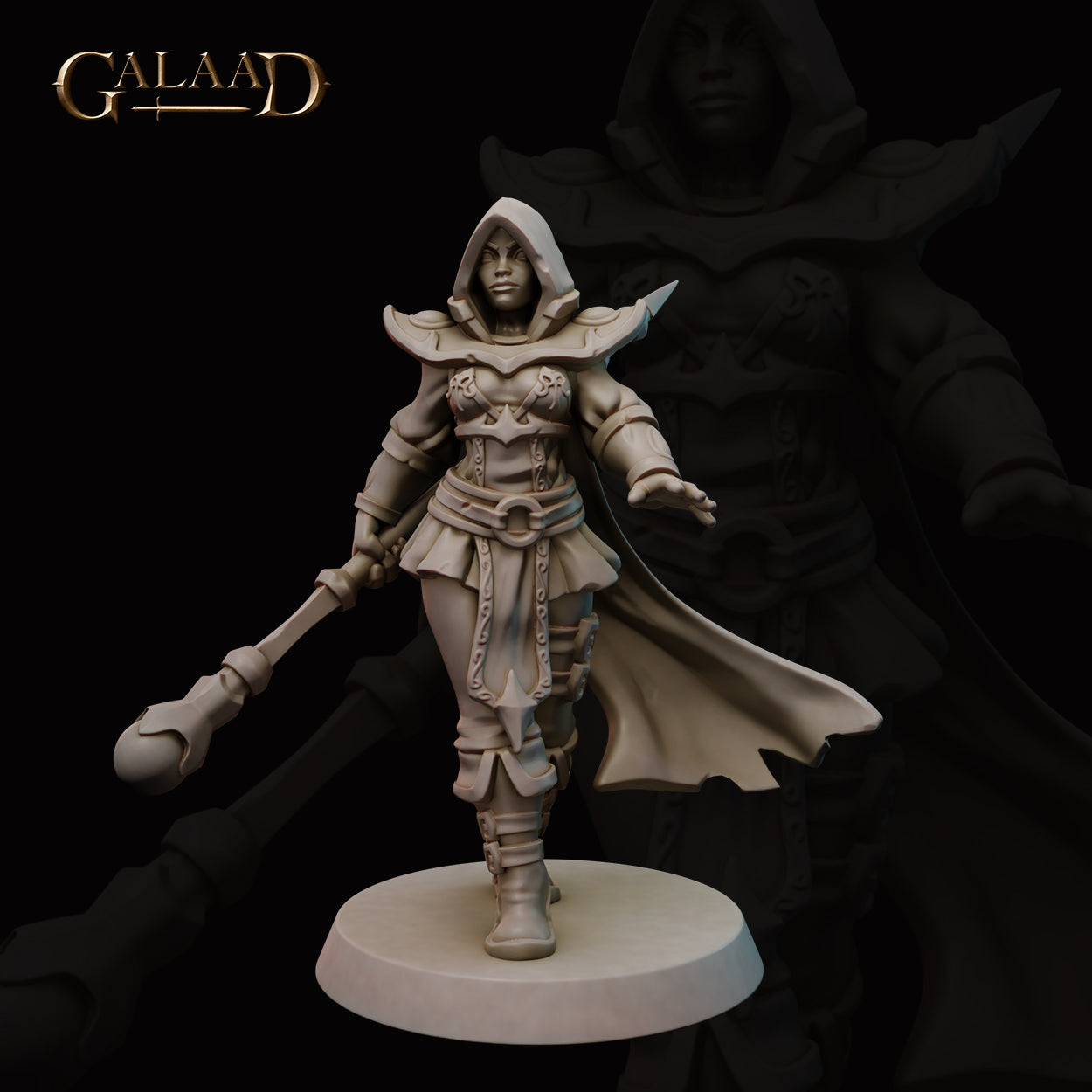 Female Human Illusion Mage 01 by Galaad Miniatures