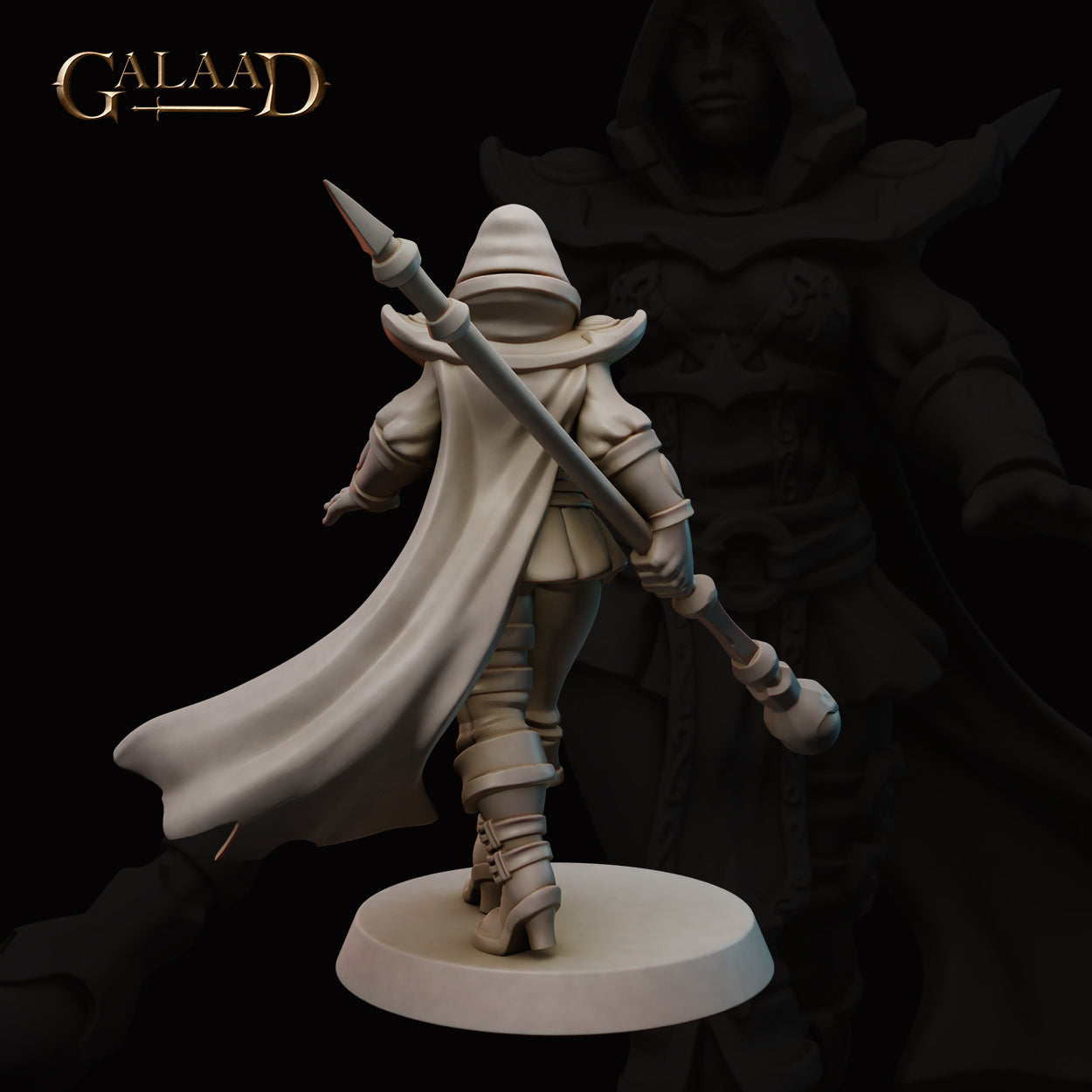 Female Human Illusion Mage 01 by Galaad Miniatures