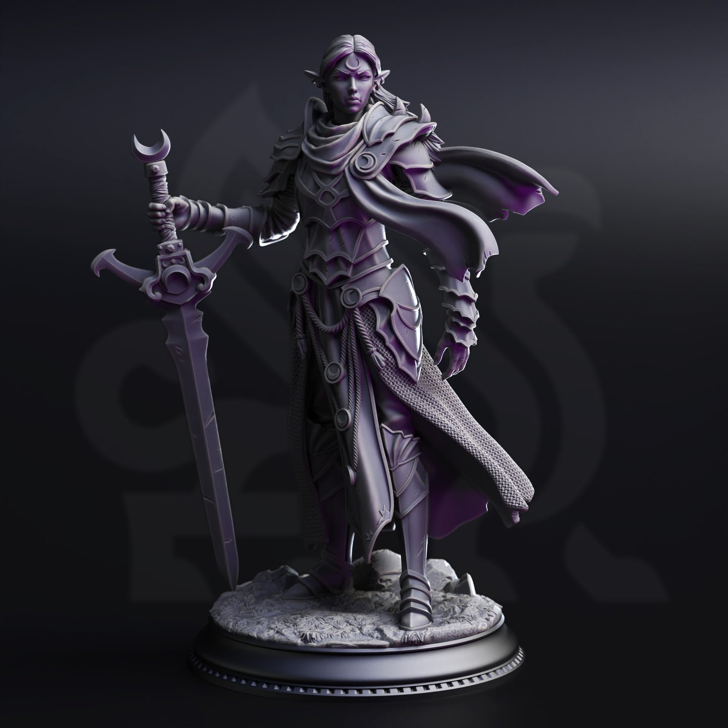 Drow Paladin of the Moon's Sanctum (Ilnia Vasrith) by DM Stash