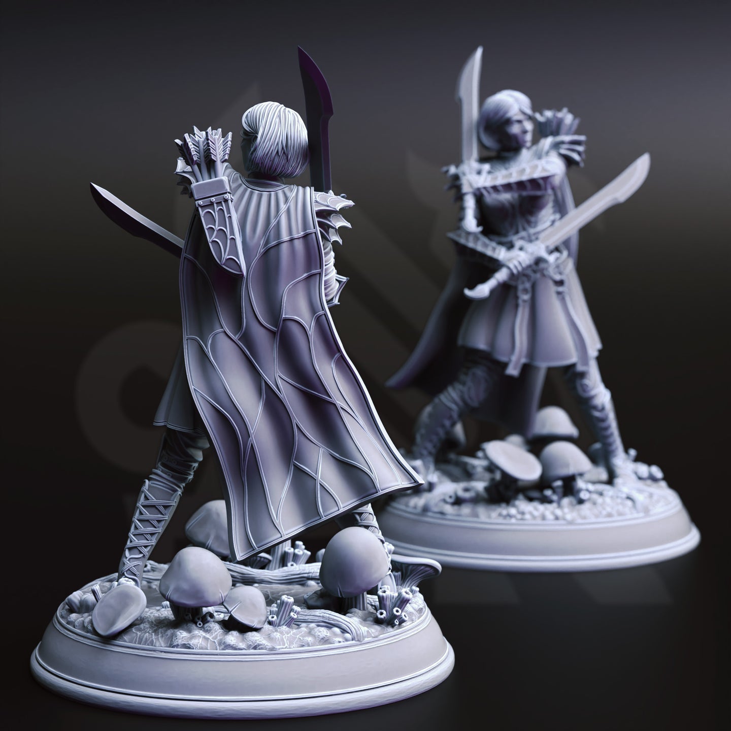 Drow Soldier w/Sword by DM Stash