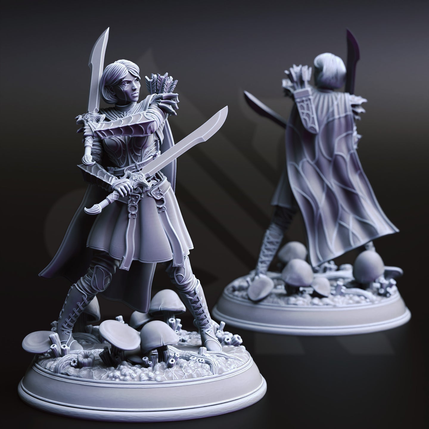 Drow Soldier w/Sword by DM Stash
