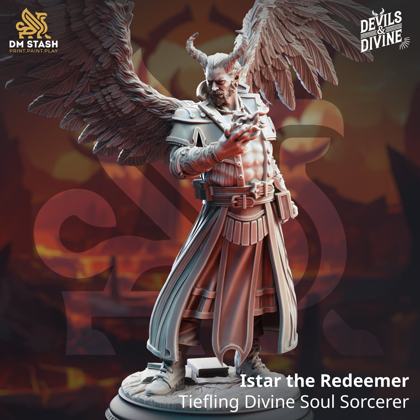 Tiefling Divine Soul Sorcerer (Istar the Redeemer) by DM Stash