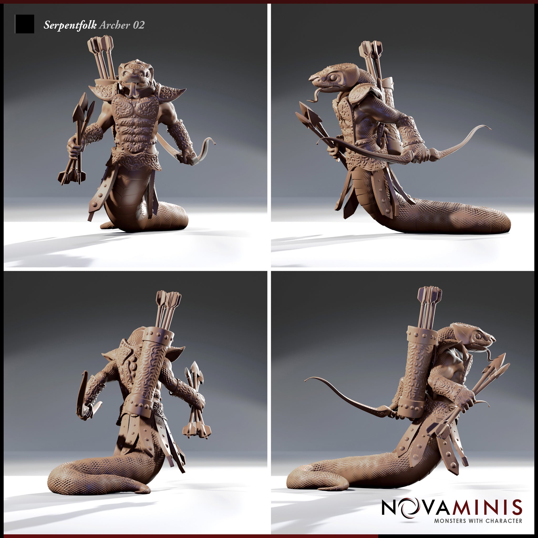 Serpentfolk Archer Bundle by Novaminis