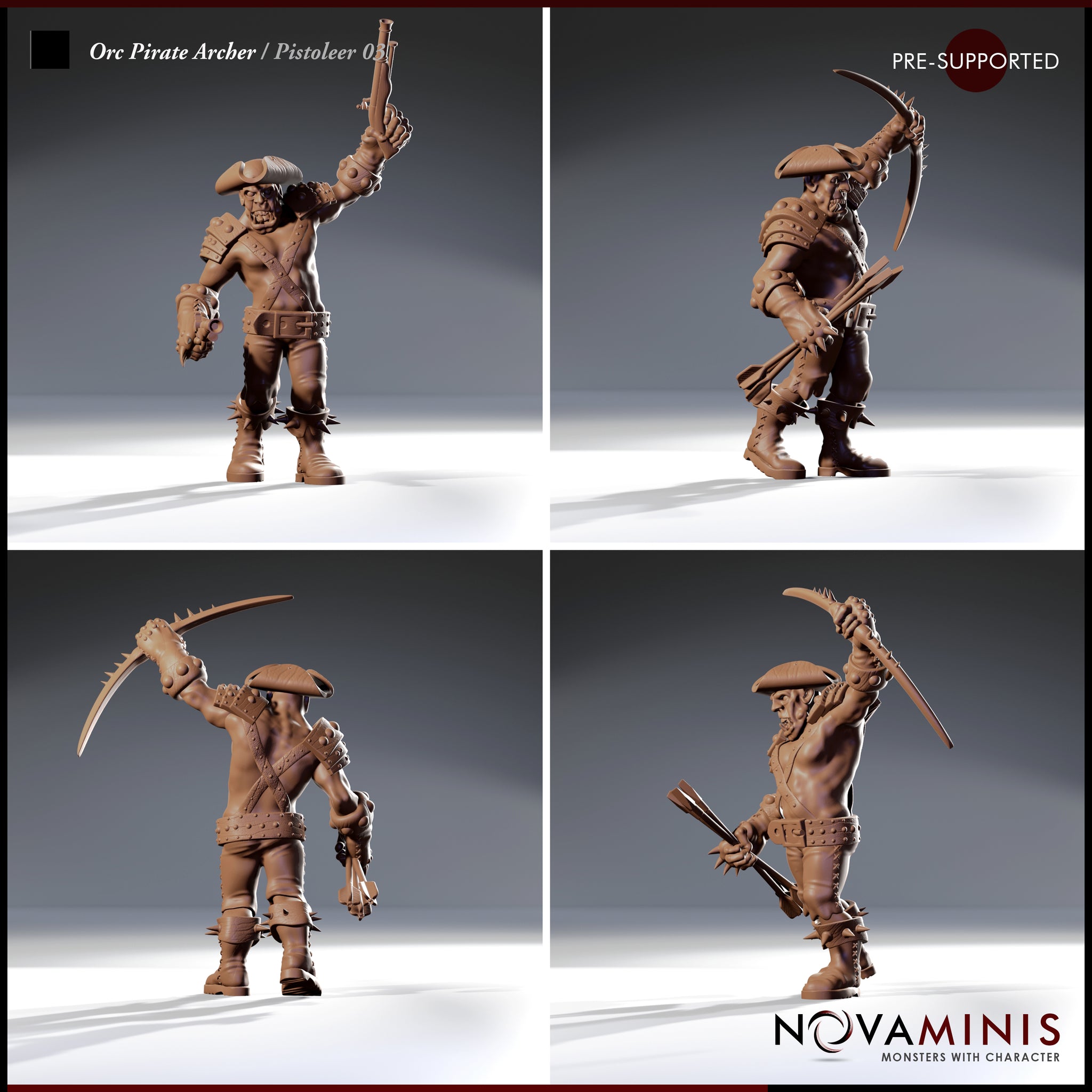 Orc Pirate Pistoleer Bundle by Novaminis