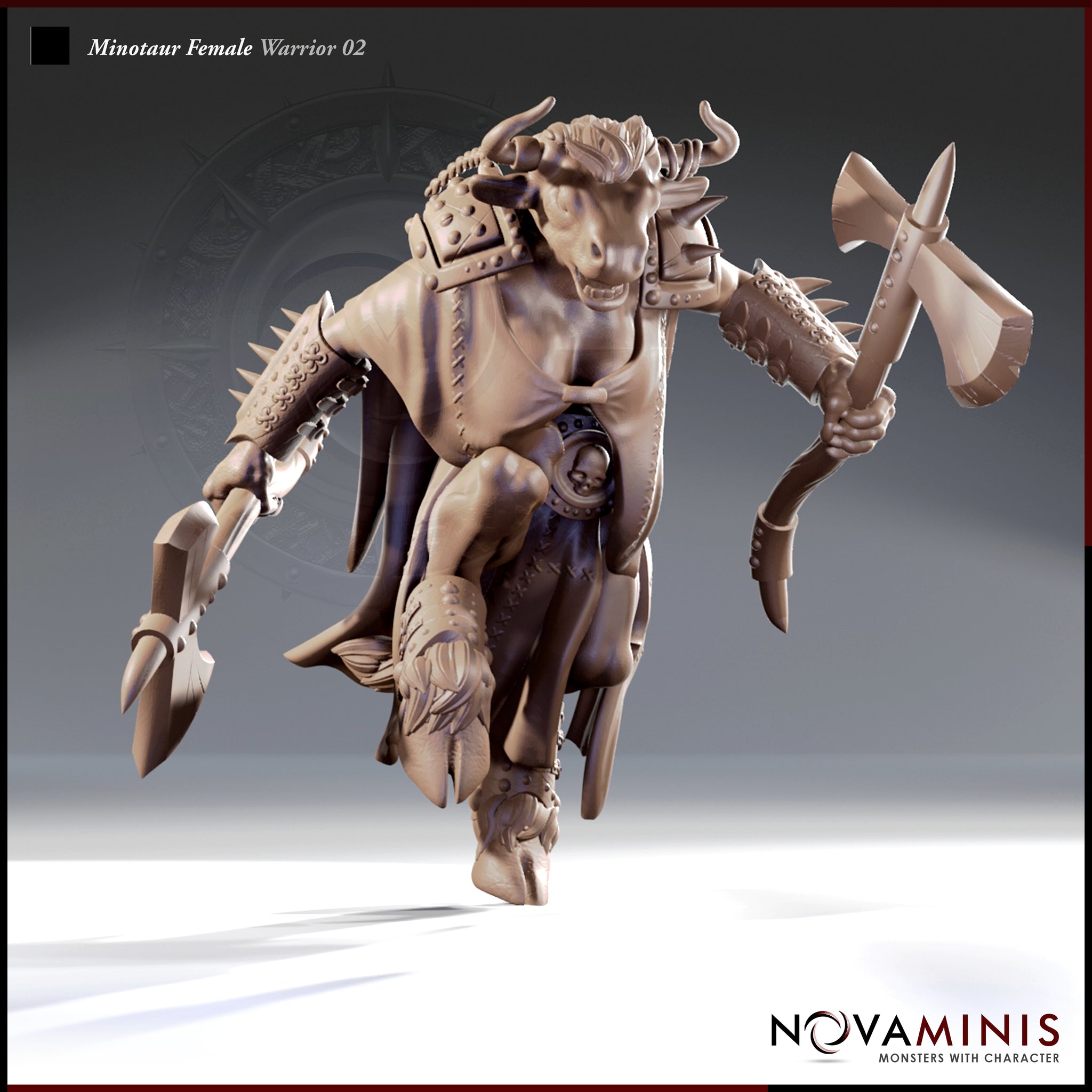 Minotaur Warrior Female 02 by Novaminis