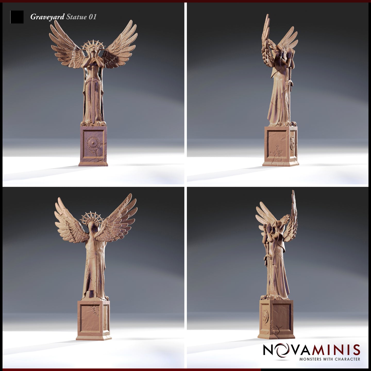 Graveyard Statue Bundle by Novaminis