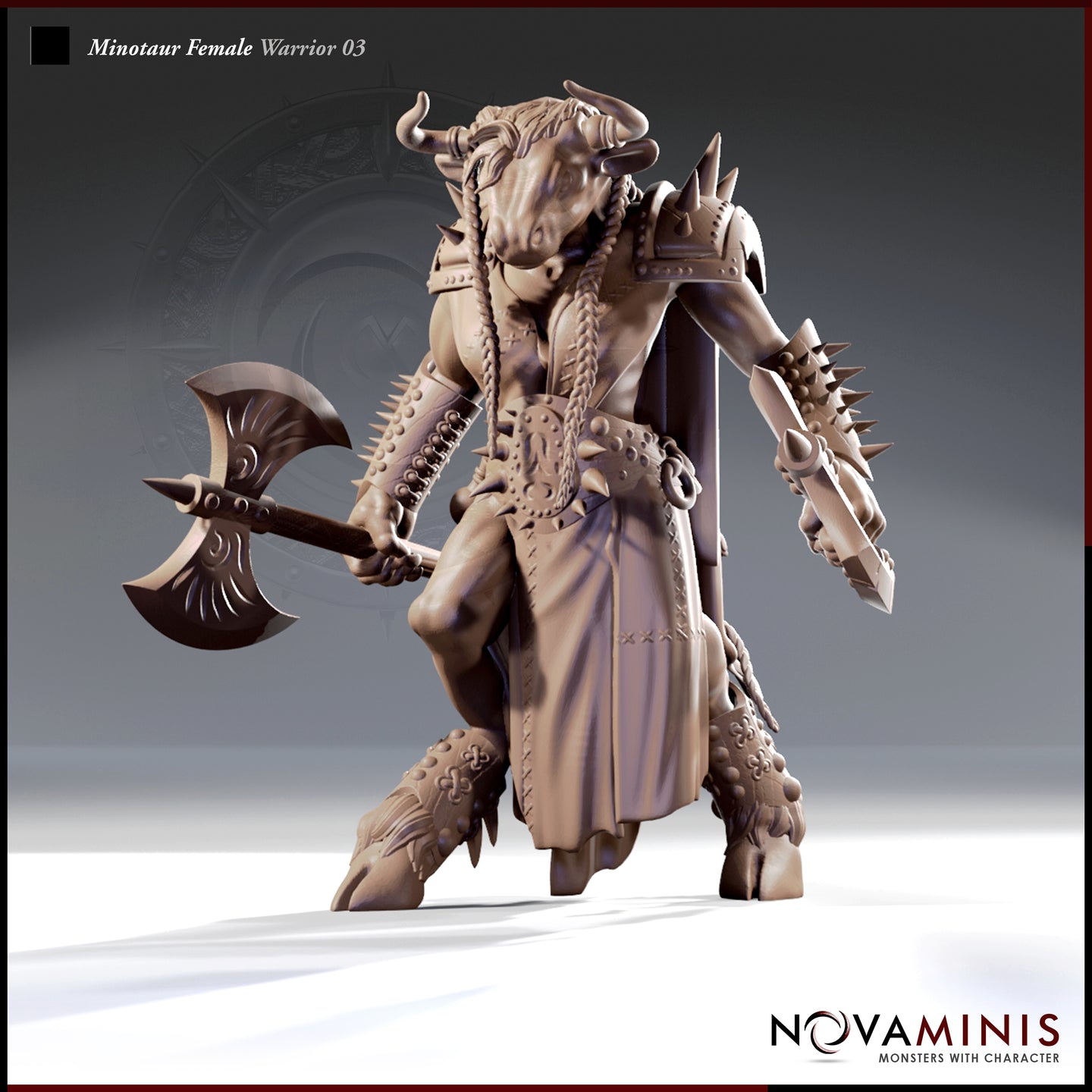 Minotaur Warrior Female 03 by Novaminis