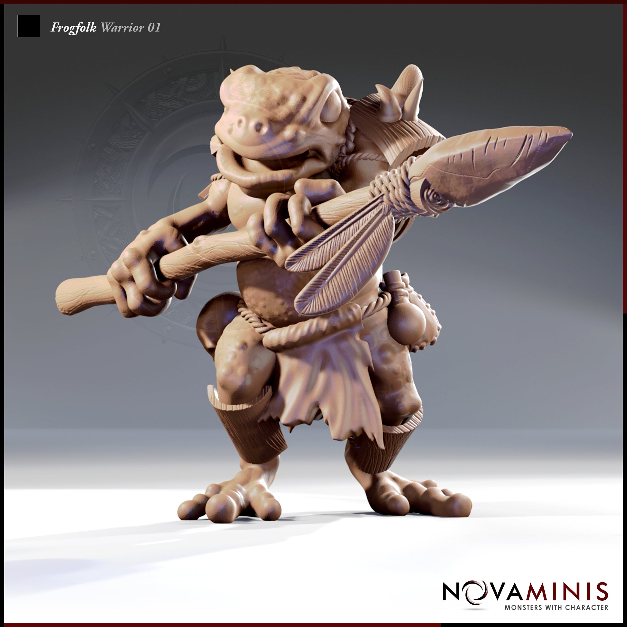 Frogfolk (Bullywug) Warrior 01 by Novaminis