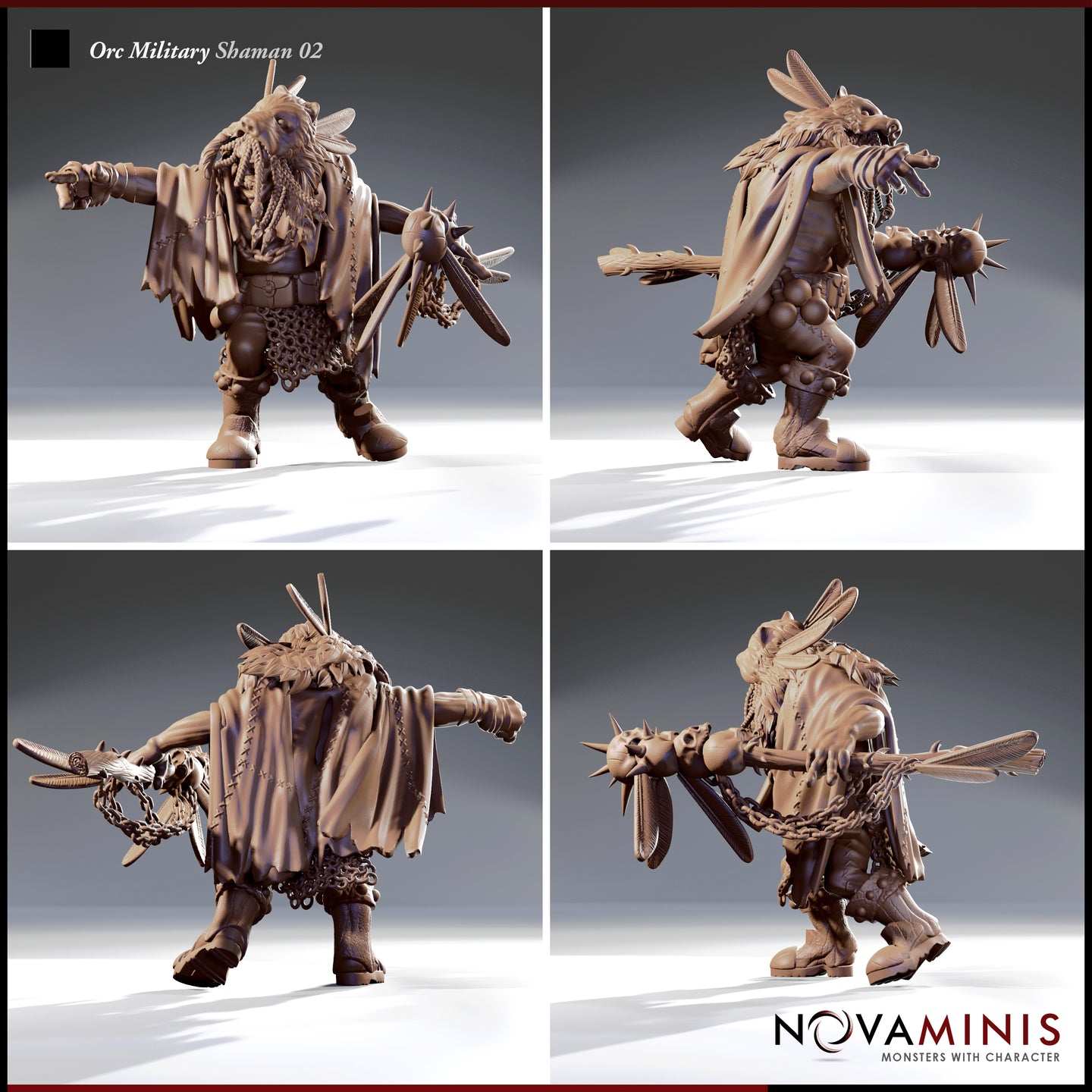 Orc Military Shaman Bundle by Novaminis