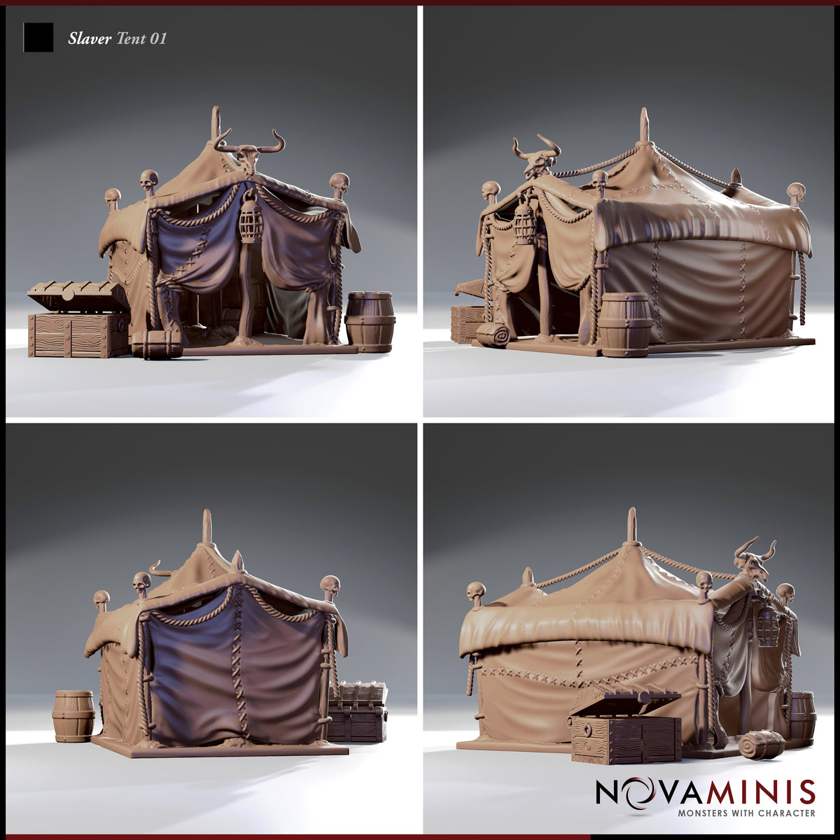 Diviners Tent Slaver Tent 01 D&D Miniature by Novaminis – MitzNSimz