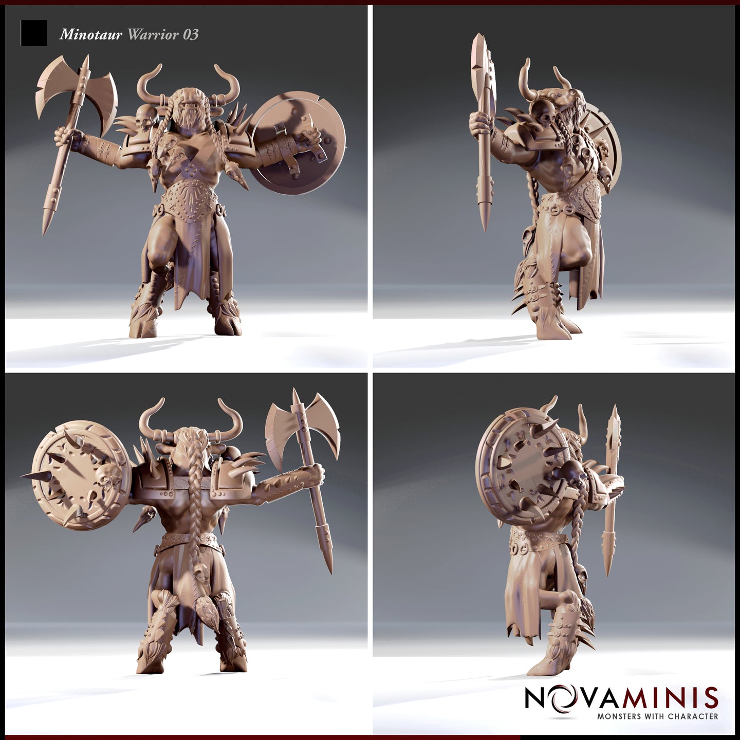 Minotaur Warrior Male 03 by Novaminis