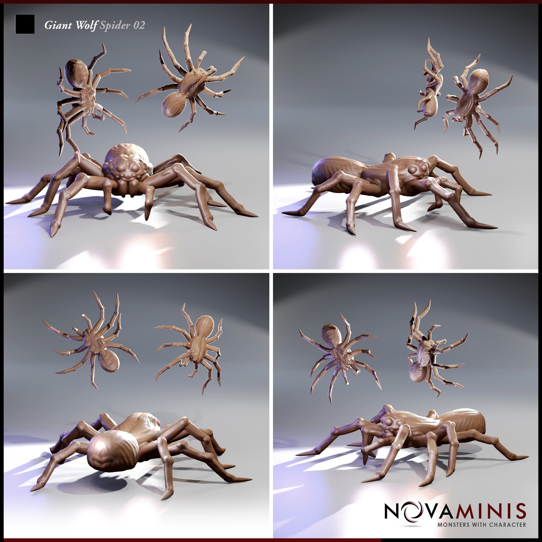 Giant Wolf Spider Bundle by Novaminis