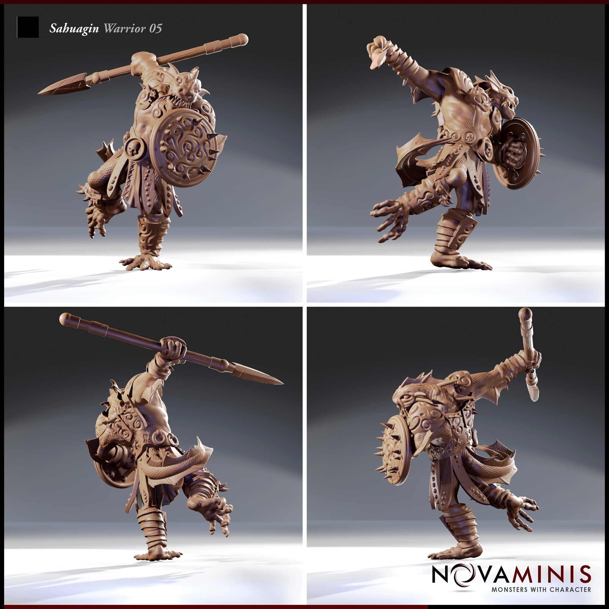 Sahuagin Warrior Bundle by Novaminis