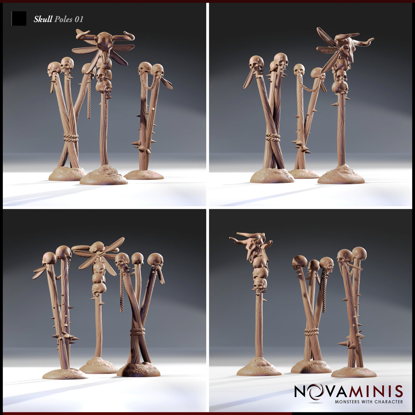 Skull Poles 01 by Novaminis