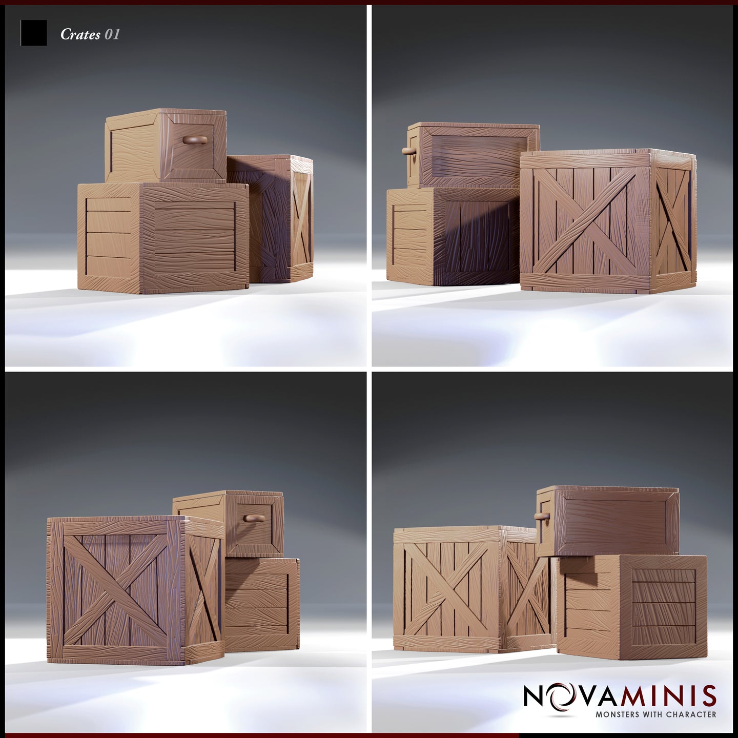 Wooden Crates 01 by Novaminis