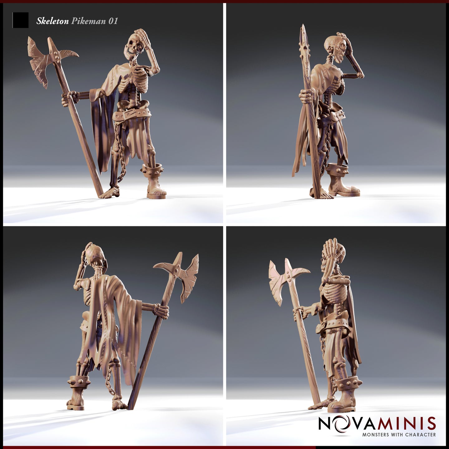 Skeleton Pikeman Bundle by Novaminis