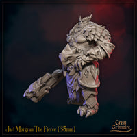 Jarl Morgran The Fierce - Birdfolk Barbarian by Great Grimoire