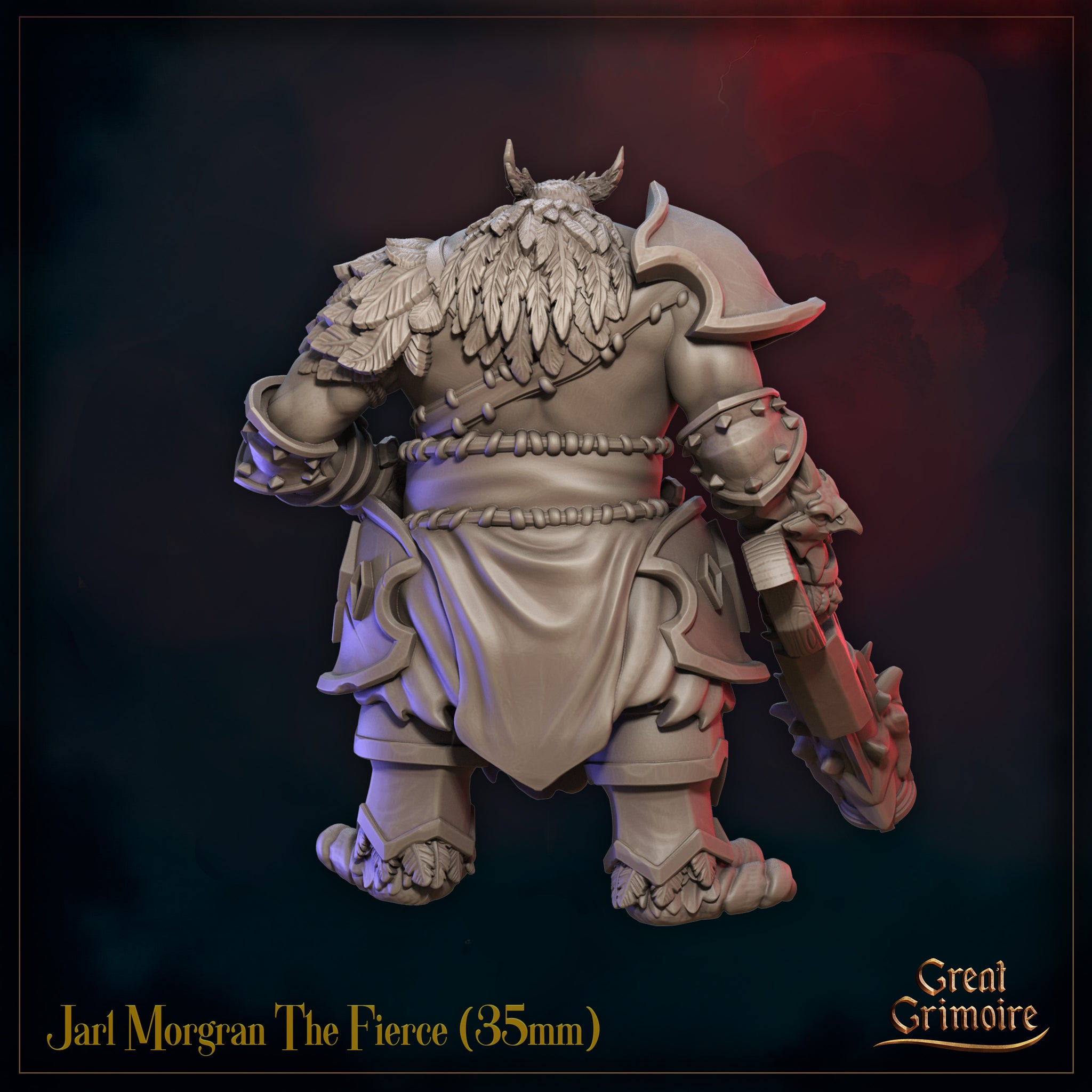 Jarl Morgran The Fierce - Birdfolk Barbarian by Great Grimoire