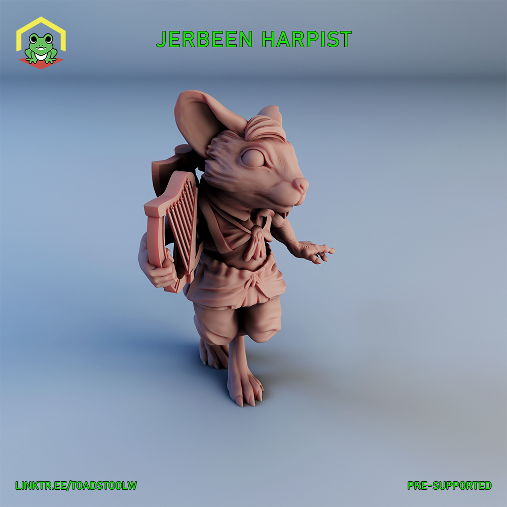Jerbeen Harpist by The Toadstool Weaver