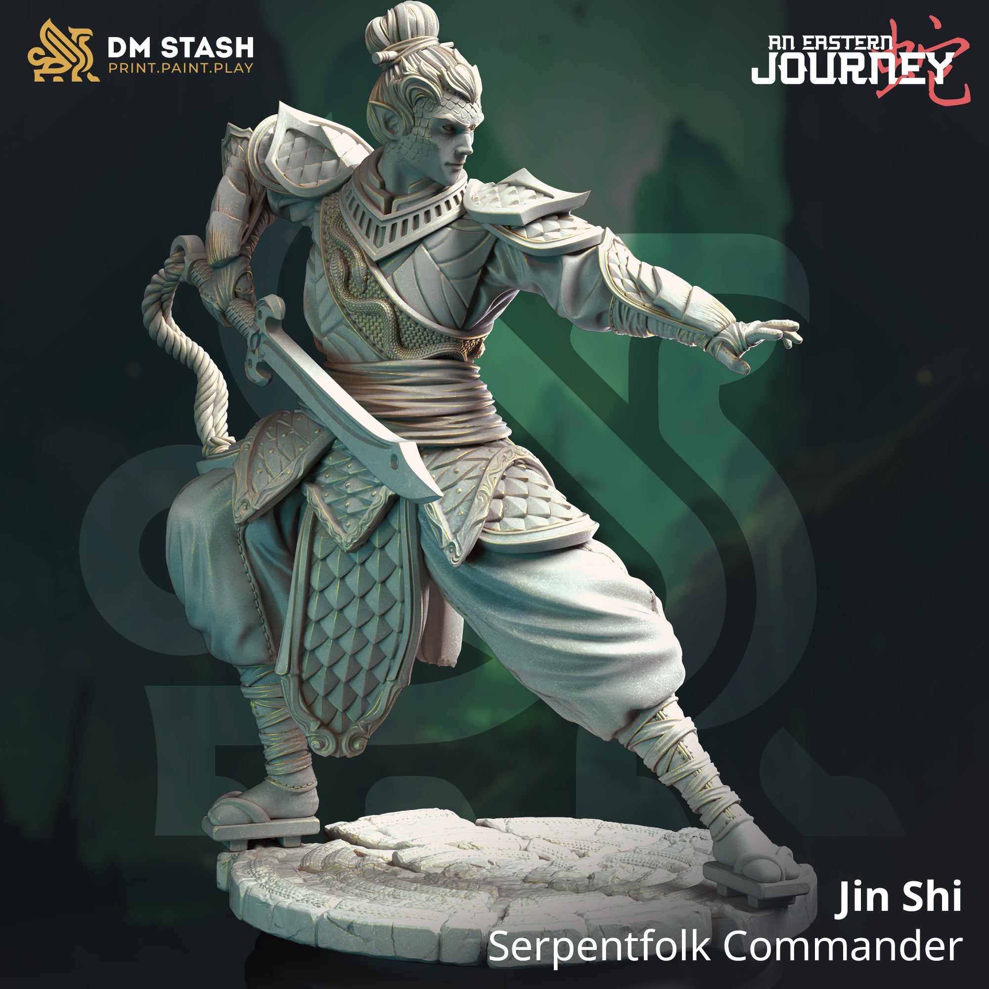 Serpentfolk Commander (Jin Shi) by DM Stash