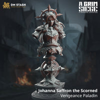 Vengence Paladin (Johanna Saffron of the Scorned) Bust  by DM Stash