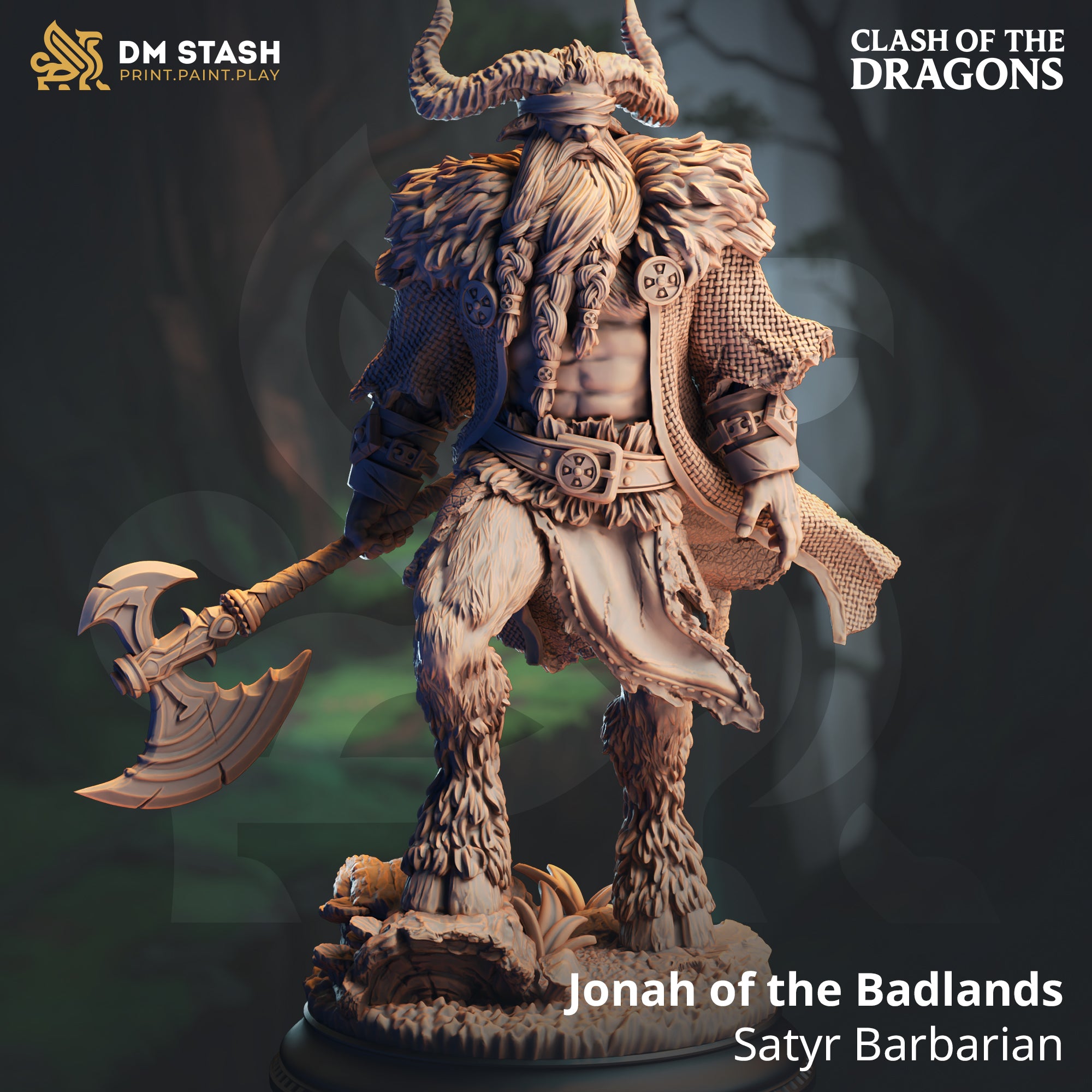Satyr Barbarian (Jonah of the Badlands) by DM Stash