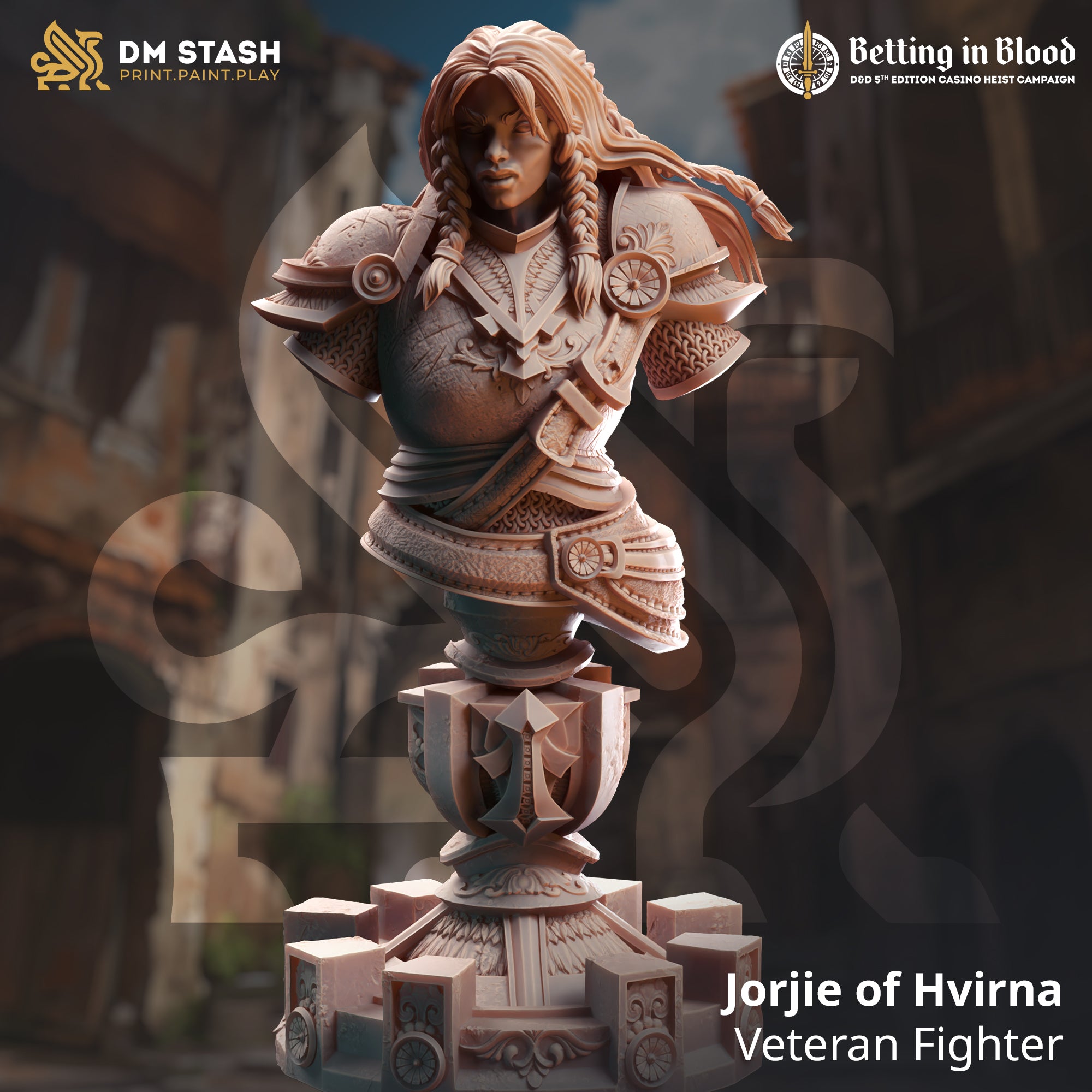 Veteran Fighter (Jorjie of Hvirna) Bust  by DM Stash