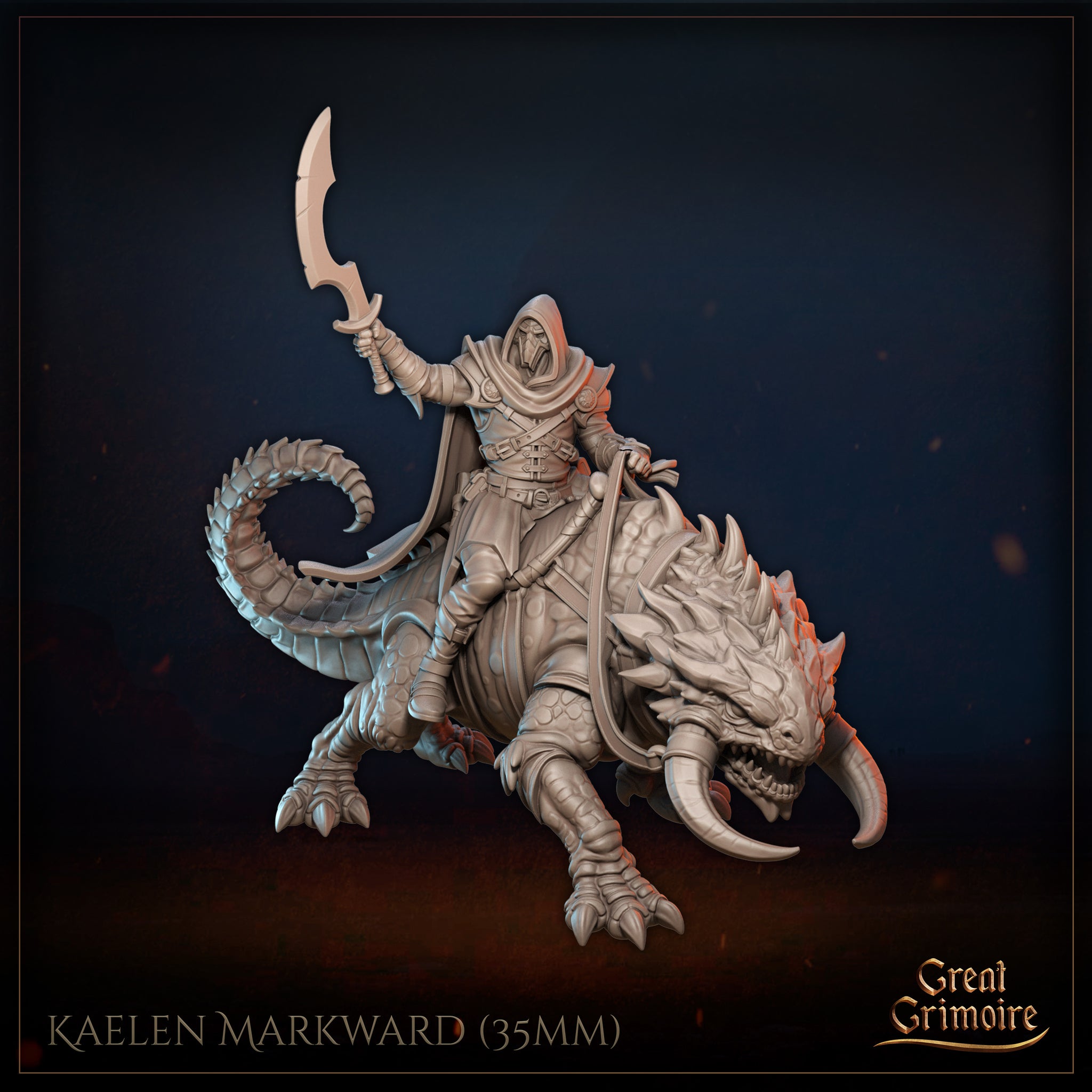 Desert Beast Rider Kaelen Markward by Great Grimoire