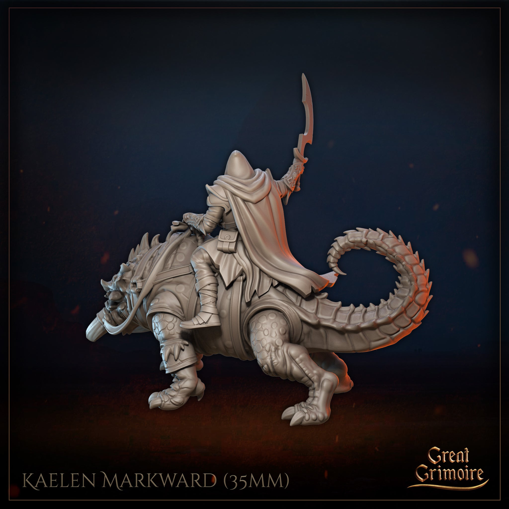 Desert Beast Rider Kaelen Markward by Great Grimoire