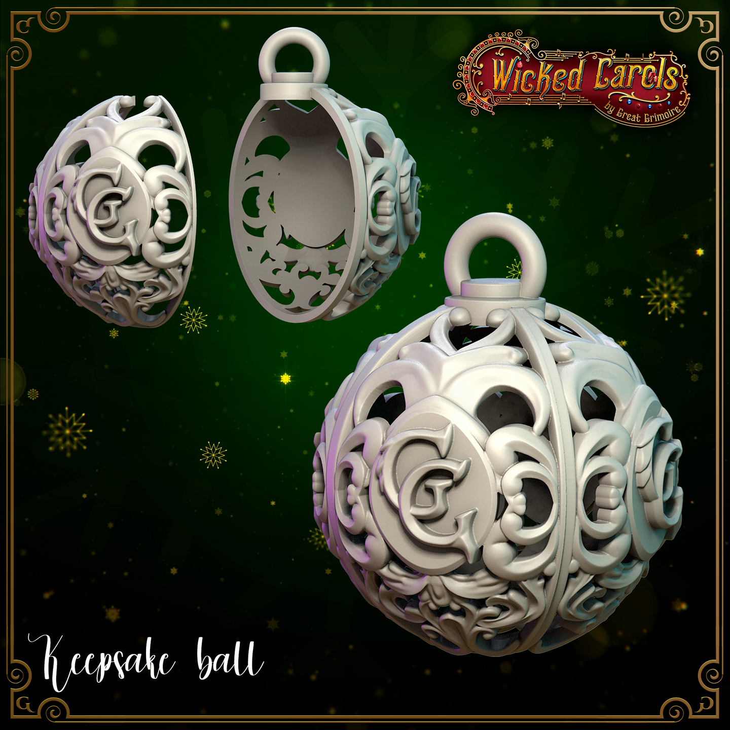 Keepsake Xmas Bauble by Great Grimoire