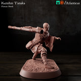 Kenshin Tanaka Human Monk w/Staff Squarestance by Atlanticus Arts