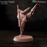 Kenshin Tanaka Human Monk Unarmed Kicking by Atlanticus Arts