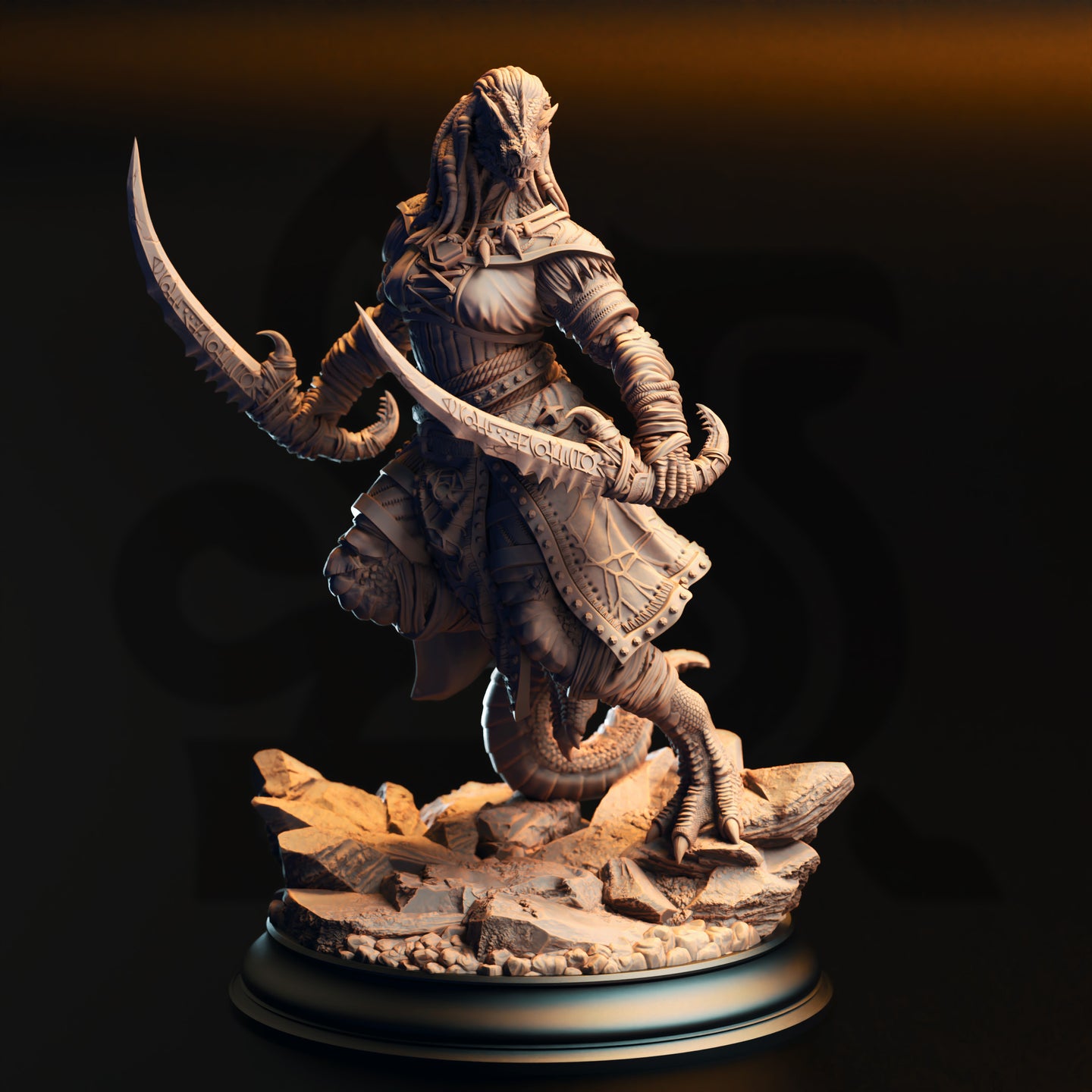 Black Dragonborn Rogue (Kijaa Shadowblade) by DM Stash