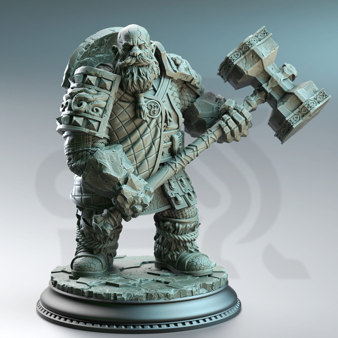 Earth Elemi Dwarf Cleric (Kilroy of Voksnja) by DM Stash
