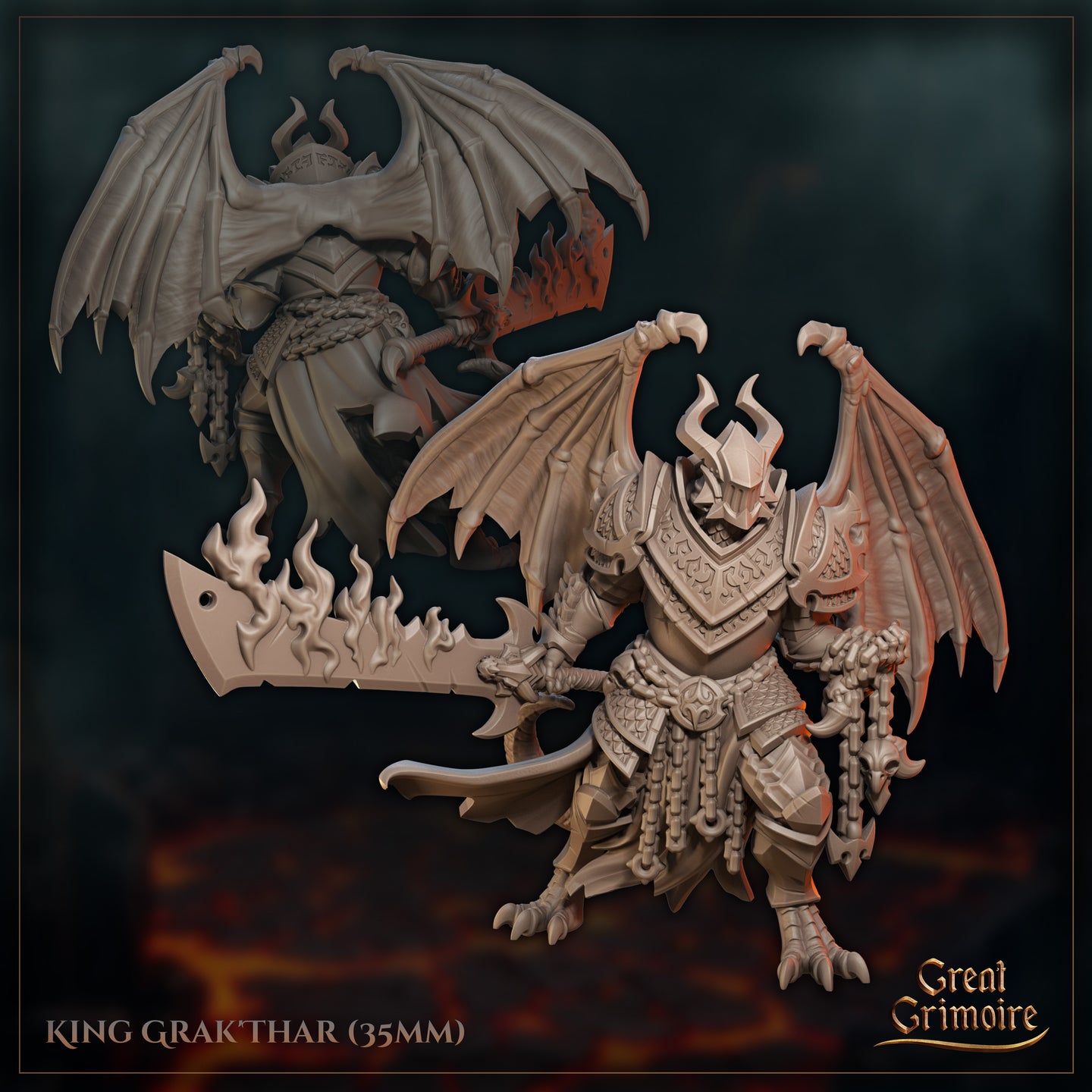 Lizardfolk King Grak'Thar by Great Grimoire