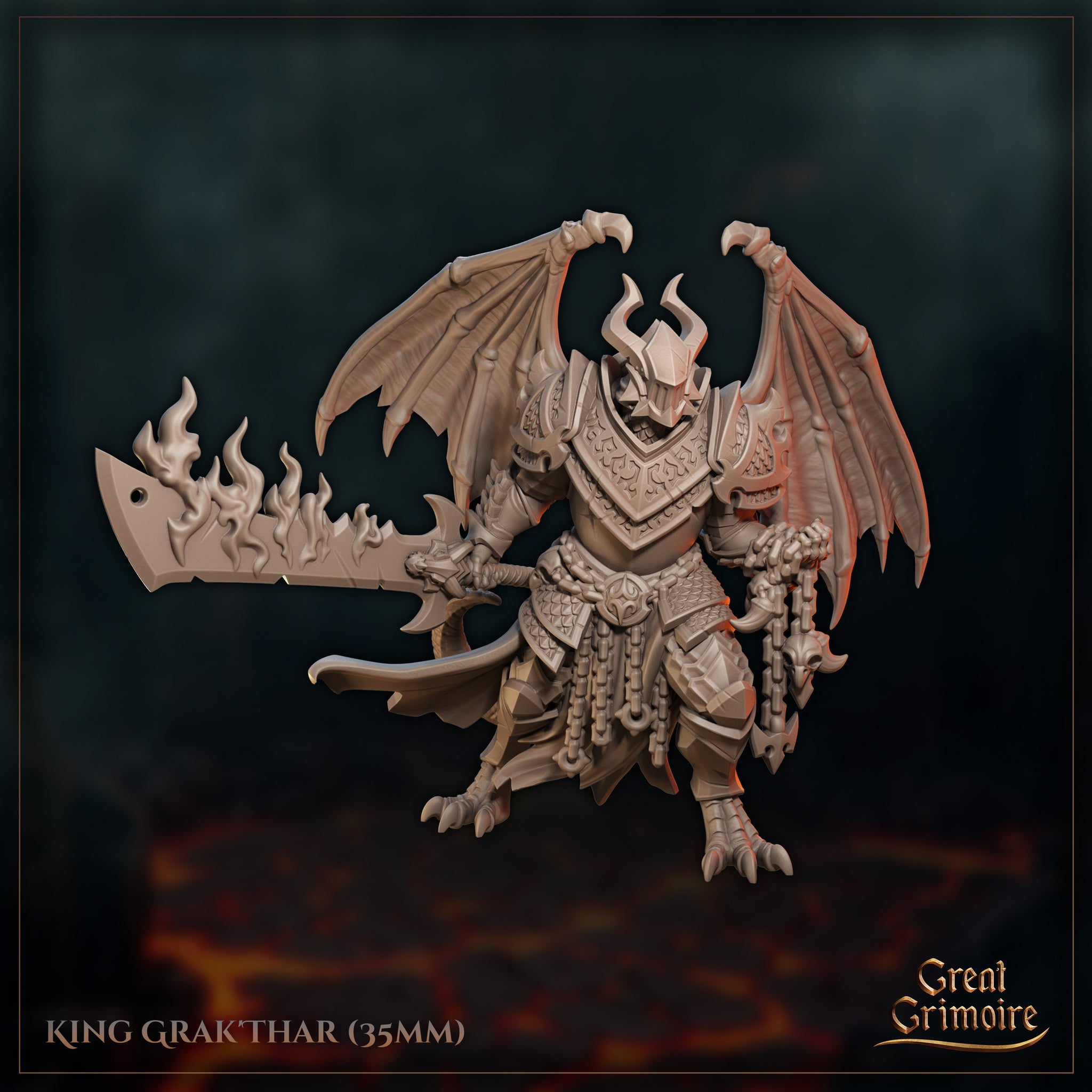 Lizardfolk King Grak'Thar by Great Grimoire