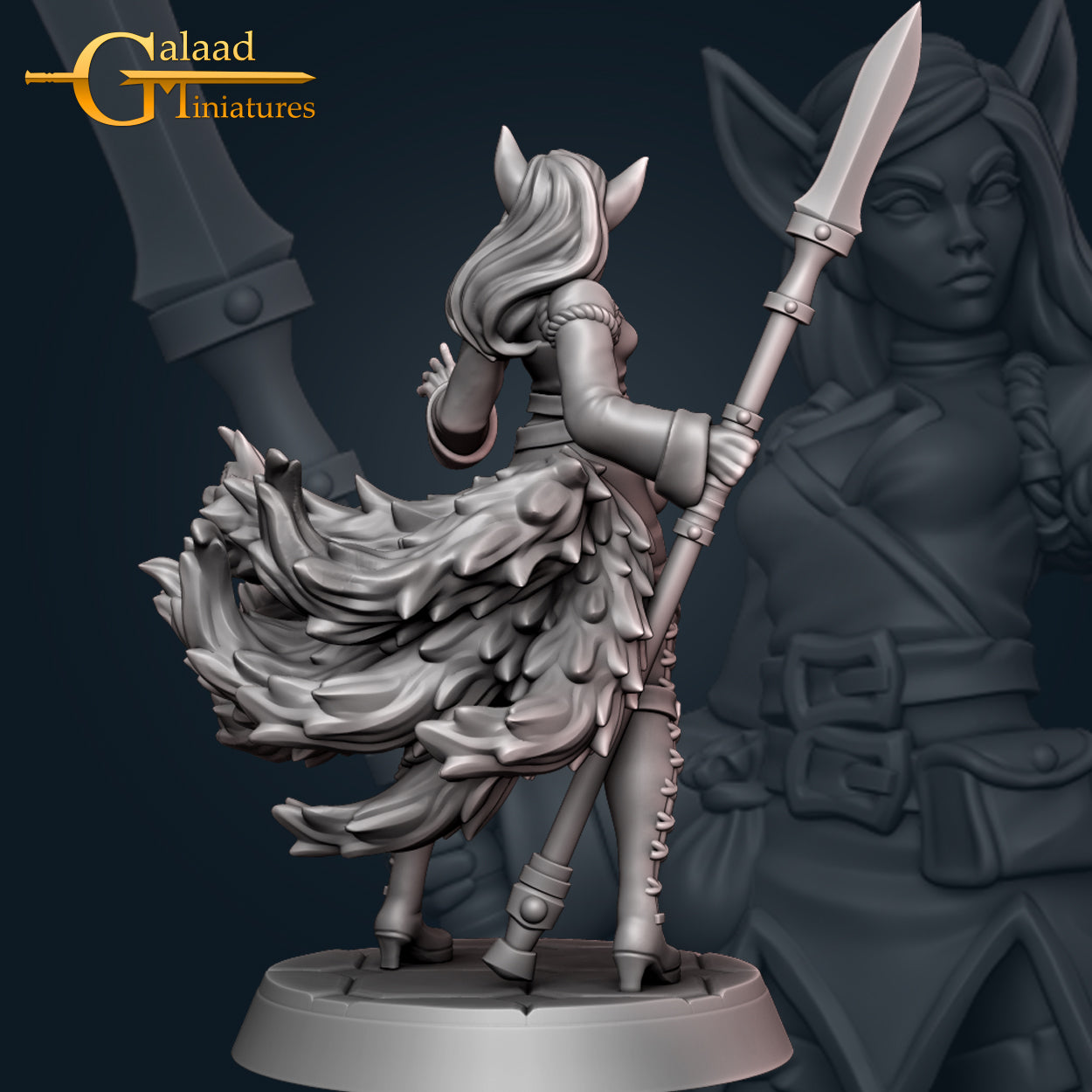 Kitsune Fighter 01 by Galaad Miniatures