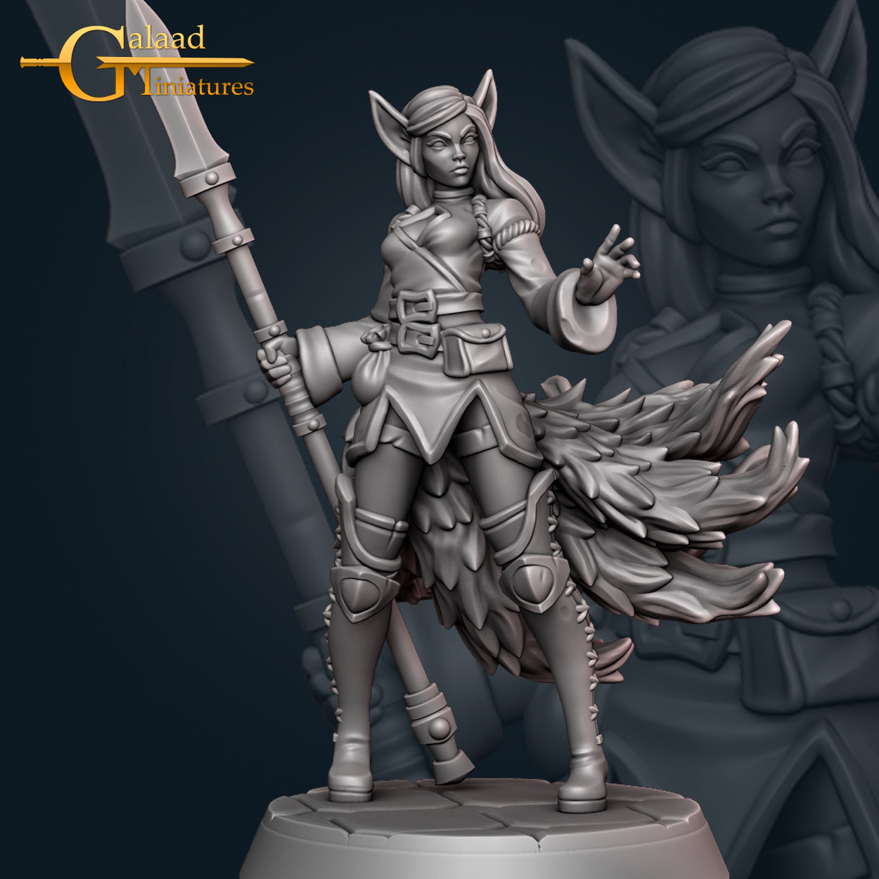 Kitsune Fighter 01 by Galaad Miniatures