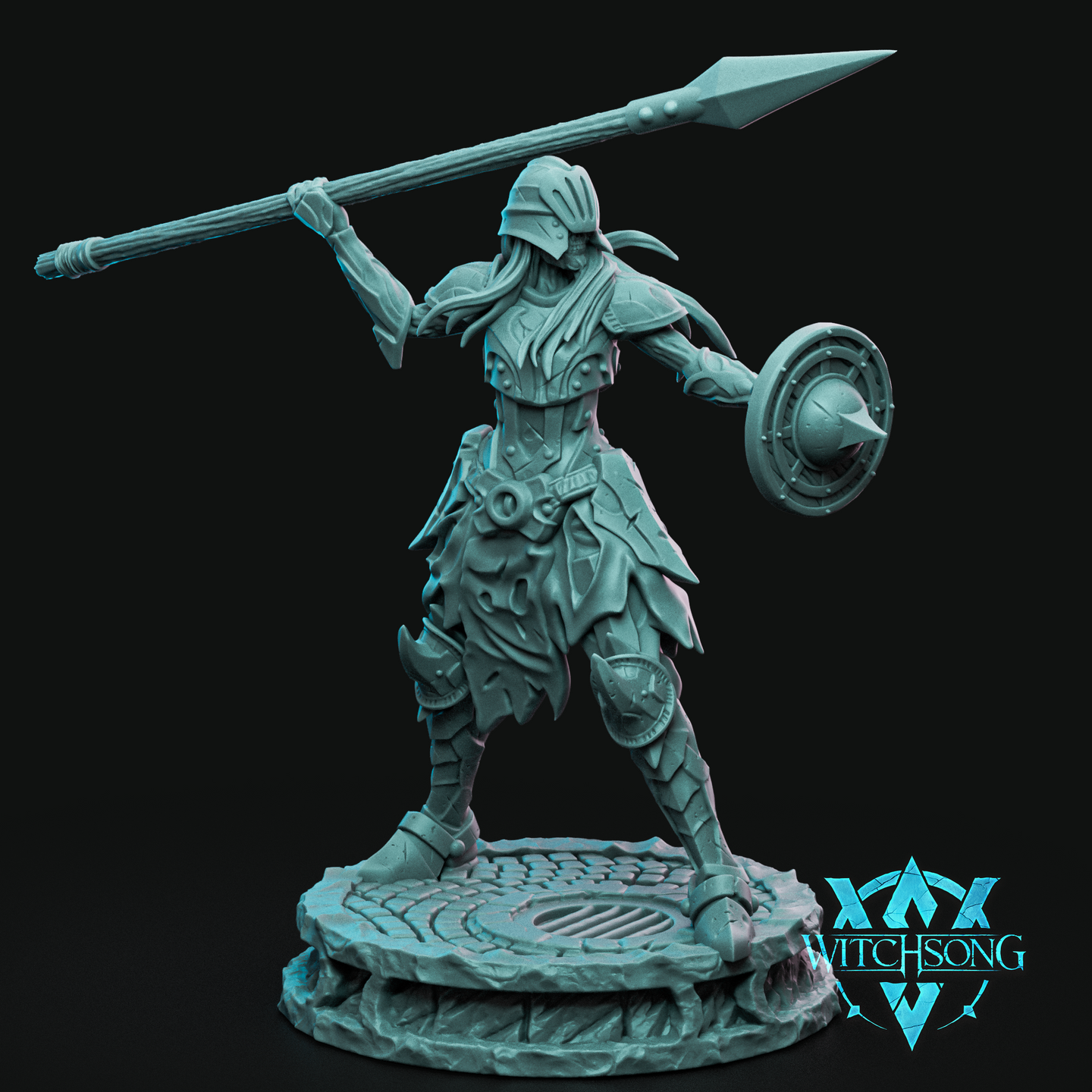Knight Horror Skeleton 04 by Witchsong Miniatures
