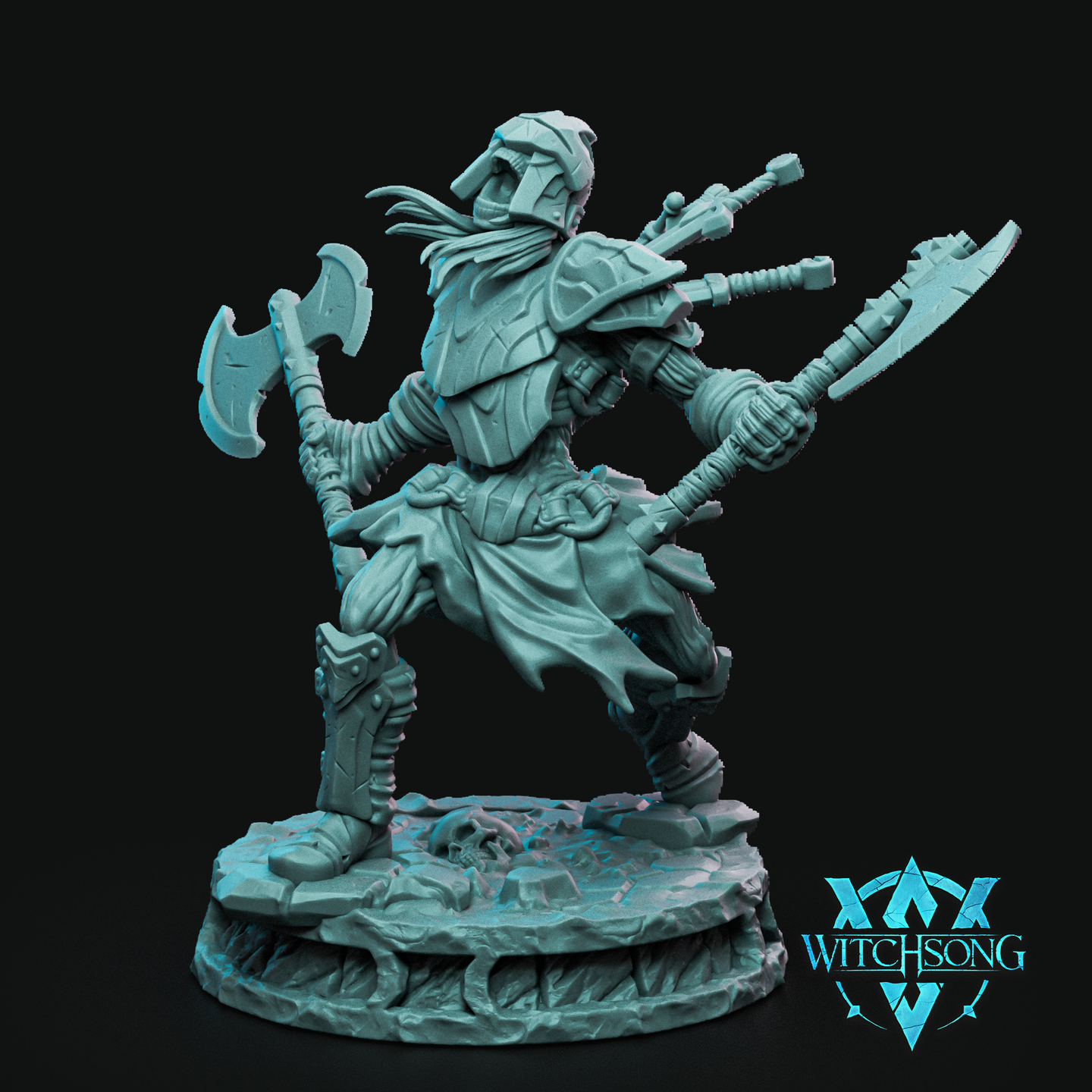 Knight Horror Skeleton 06 by Witchsong Miniatures