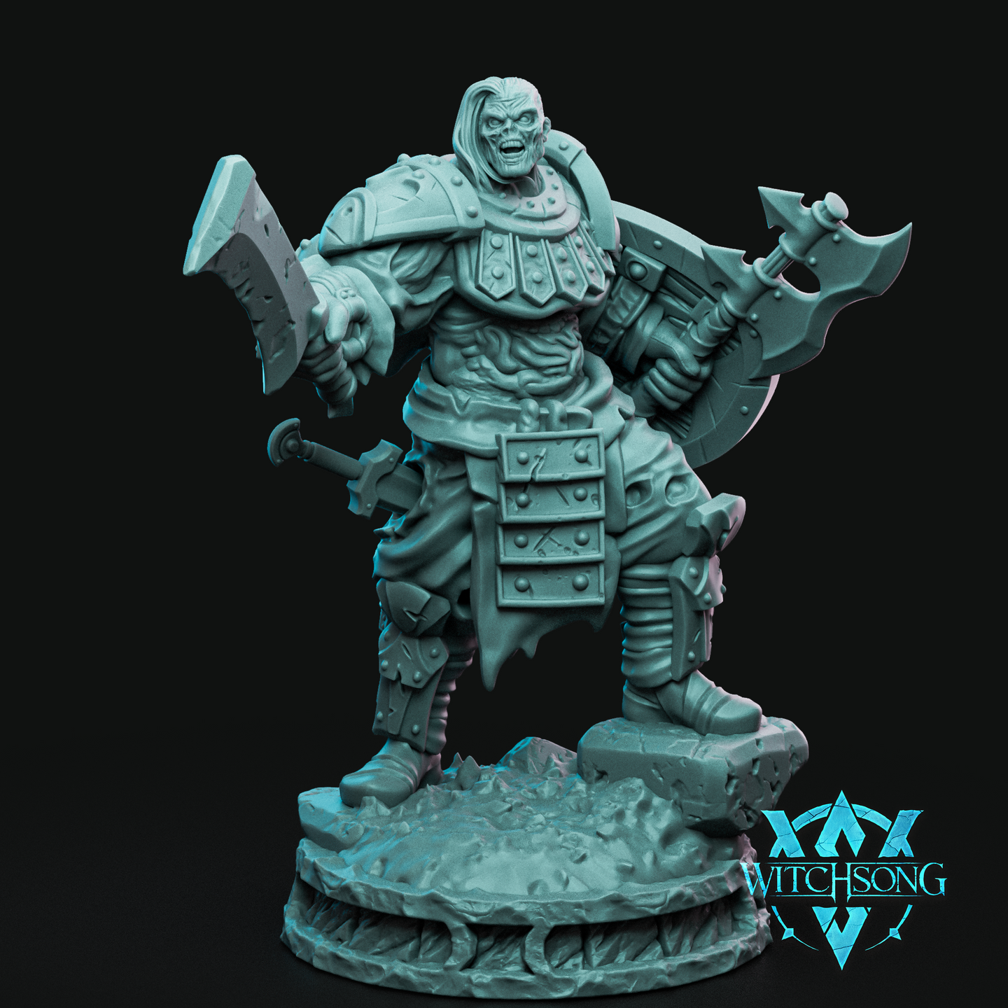 Knight Horror Skeleton 02 by Witchsong Miniatures