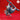 Digital render of Aussie-Folk 02 koala ninja miniature by Yasashii Kyojin Studio — front view showing the figure mid-swing on a pole, twin sai extended downward, billowing cloak, wrist wrappings, and a calm determined expression, unpainted grey resin finish on a red background