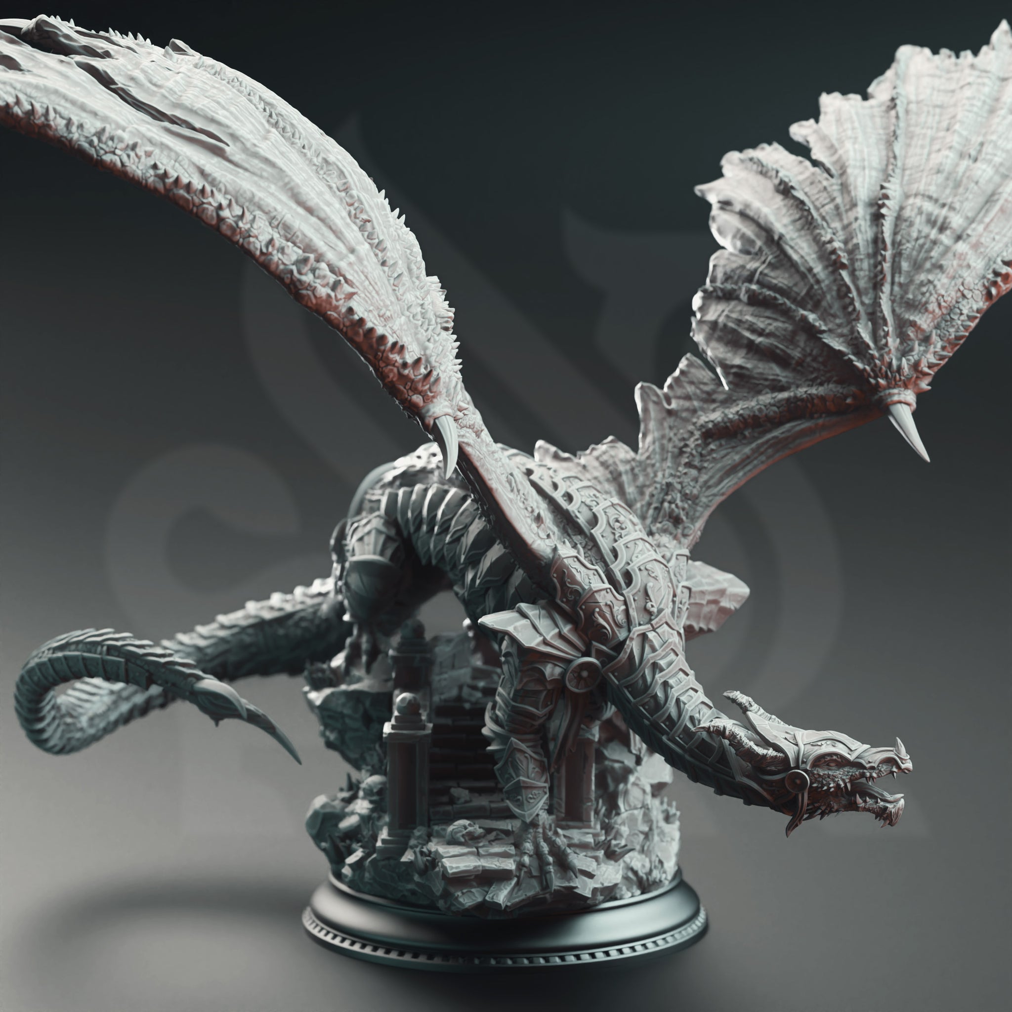 Dragon of the Depths (Kuriazor the Dark Scaled) by DM Stash