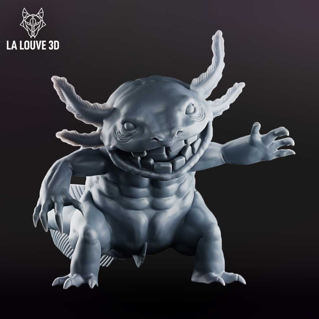 Monster Axolotl by La Louve 3D