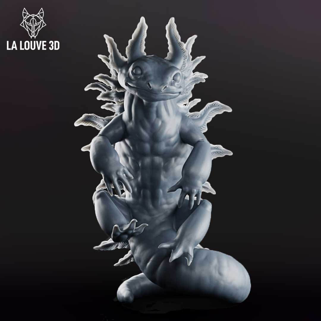 Creature Axolotl by La Louve 3D