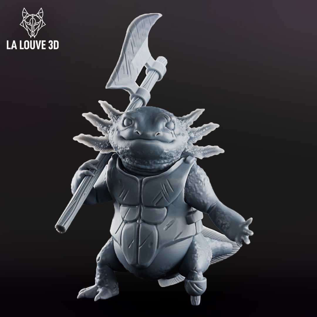 Guard Axolotl by La Louve 3D