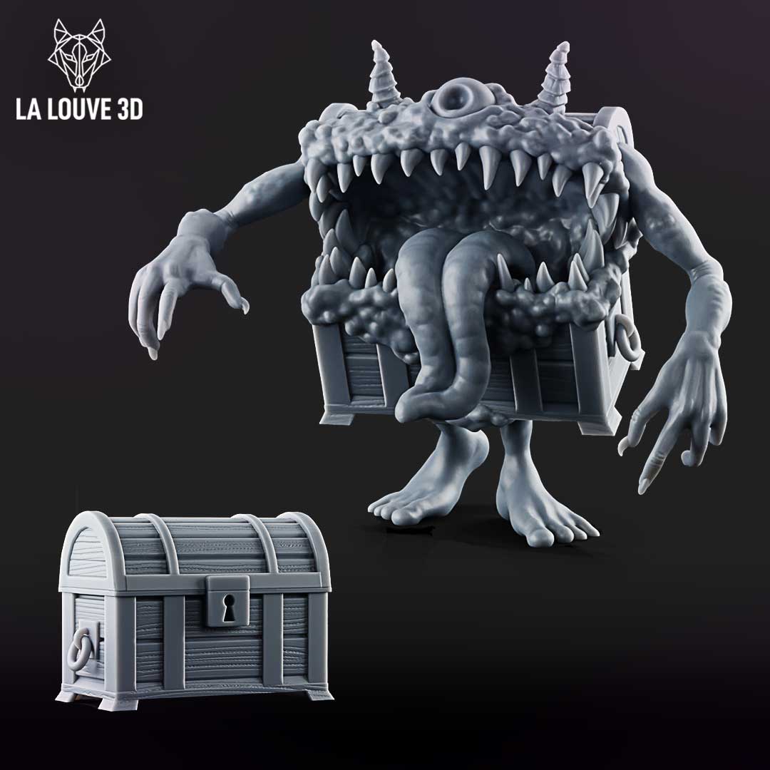 Treasure Chest Mimic by La Louve 3D
