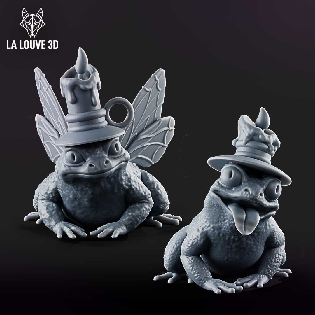 Candle Frogs by La Louve 3D